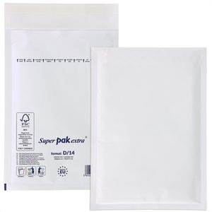 Office-Products Luftpolstertaschen für DIN A5, 180 x 265mm, Typ D, haftklebend, weiß, 5 Stück