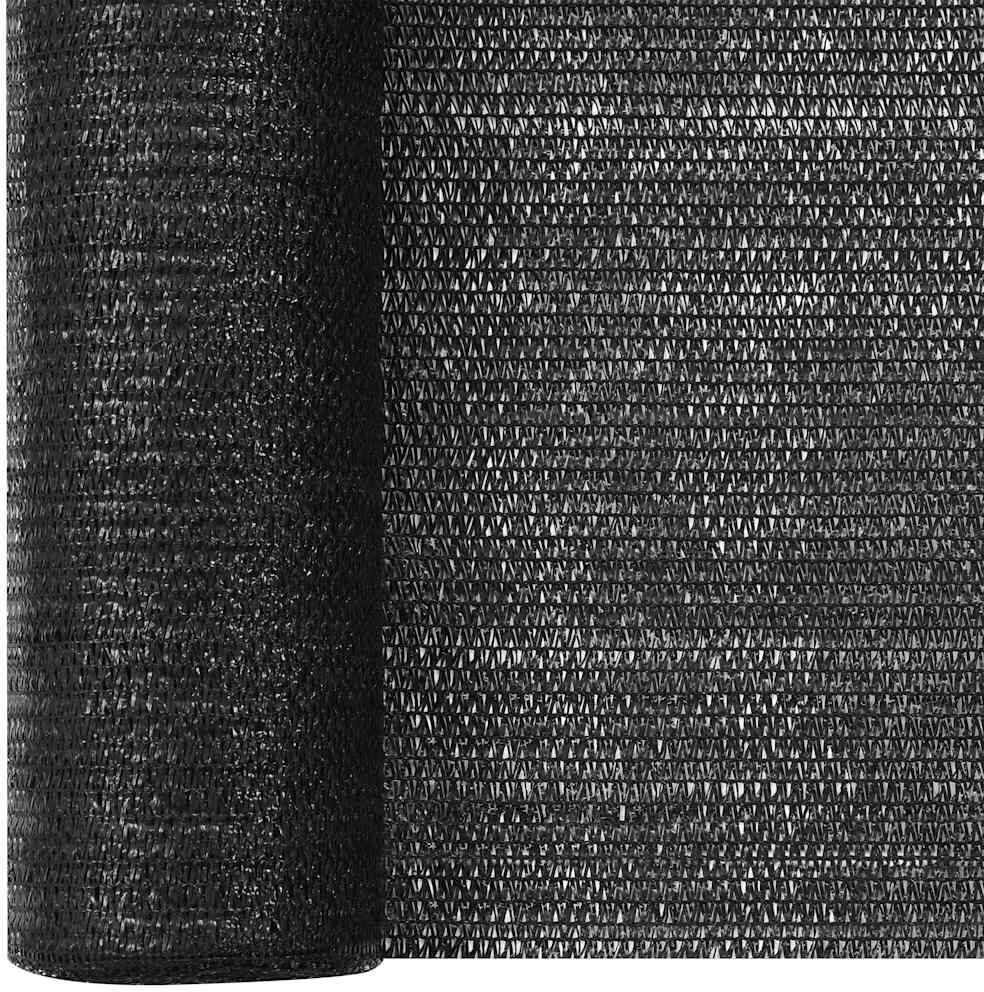 vidaXL Filet brise-vue Noir 1,8x50 m PEHD 75 g/m²