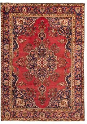 ECARPETGALLERY Hand-knotted Antalya Vintage Red Wool Rug - 6'9 x 9'6