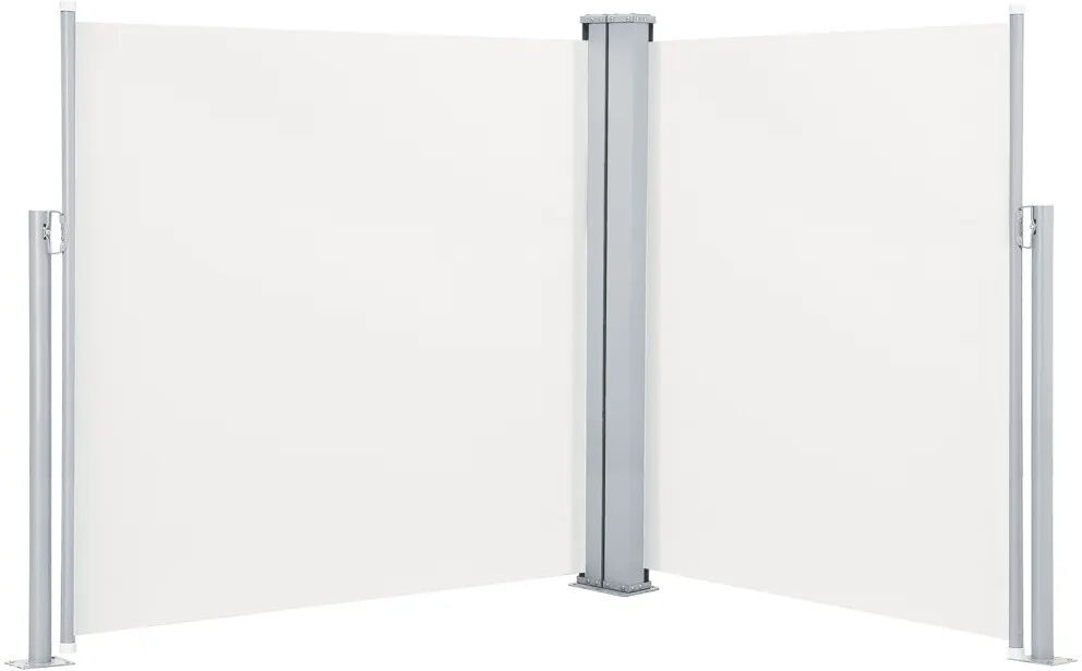 Dakota Fields 6cm W x 1.4cm D Fabric Cover Motorised Retractable Side Awning Cream