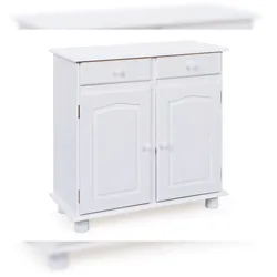 Ebuy24 Lovo Sideboard 2 Schubladen, 2 Türen, weiss.