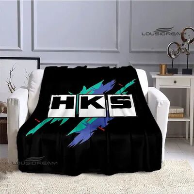 Shop Station HKS Racing Car Blanket Soft Flannel Throw Blanket For Couch, Bed & Car Enthusiast Gift a 39.37 59.06 In
