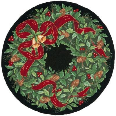 SAFAVIEH Hand-hooked Vintage Poster Arvida Holiday Wool Rug
