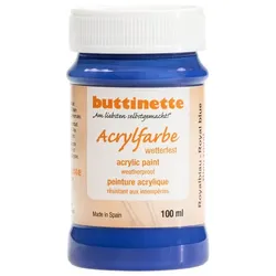 buttinette Acrylfarbe wetterfest in verschiedenen Farbtönen, 100 ml