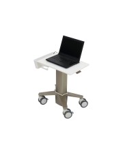 Ergotron CareFit Slim Wagen für Notebook Aluminium weiß Warm Gray Bildschirmgröße: bis zu 39,6 cm 15,6 Zoll (C50-1100-0)