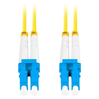Lanberg Patchcord światłowodowy SM LC/UPC-LC/UPC DUPLEX LSZH G657A1 żółty (10 m) (FO-LULU-SD11-0100-YE)