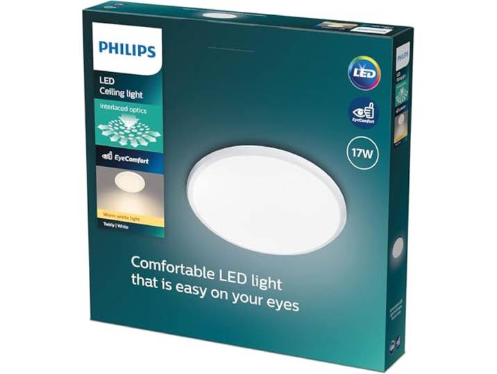 Philips Plafonnier Twirly Blanc 1x17W\, 2700K