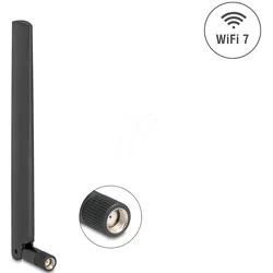 DELOCK 81452 - Antenne RP-SMA Stecker, WLAN, omnidirektional, Kippgelenk