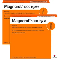 Magnerot 1000 Injekt - Doppelpack 2X10X10 ml