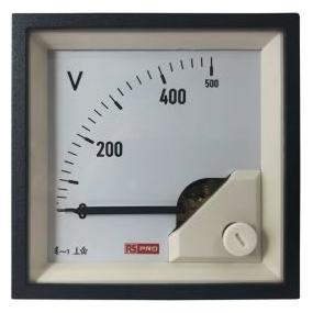 RS PRO Analoges Voltmeter AC Analog-Anzeige / 0,01, 68mm, 68mm, 66 (100 A)mm (1862457)