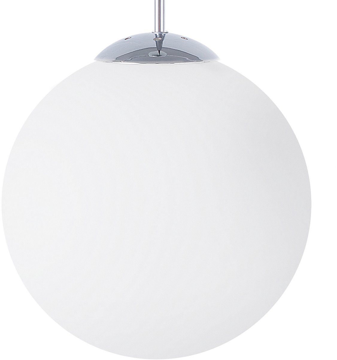Beliani Barrow Moderne Glam Globe Hanglamp - Wit Glas