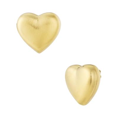 Paar Ohrstecker ADELIA´S "Ohrringe Ohrstecker aus Edelstahl – 1 Paar", Damen, Gr. Damen, Edelstahl, gold (goldfarben), Ohrringe, Herzförmige Ohrstecker als stylisch gestalteter Modeschmuck