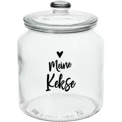 Keksglas Meine Kekse mit Herz individuell selbst gestalten