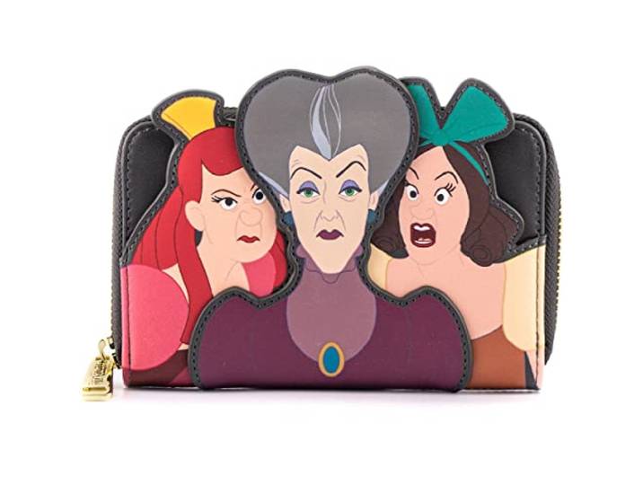 Loungefly Disney Kunstlederen portemonnee schurk scène Evil schoonmoeder stiefzus, Meerkleurig, Taille unique