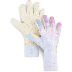 PUMA Future Ultimate Negative Cut Torwarthandschuhe 14 - PUMA white/luminous pink/luminous blue 7.5