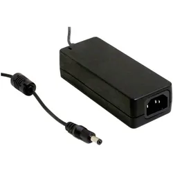 MeanWell Power Adapter Desktop ErP Medical (60 W), Notebook Netzteil, Schwarz