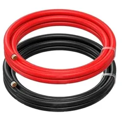 VOLTIMA Kabelsatz H07V-K feindrähtig (Rot & Schwarz) 2x3m 6mm2