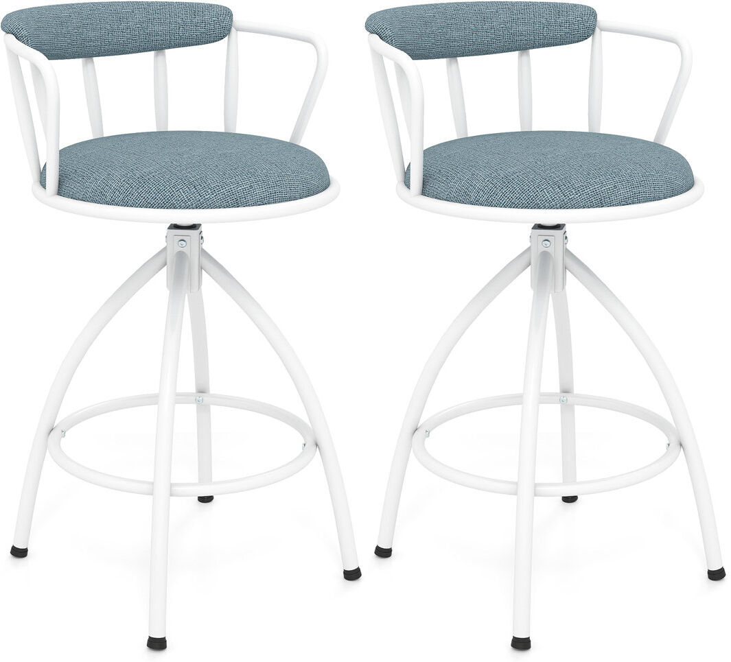 Norden Home Swivel Upholstered Bar Stool 87cm H X 51cm W X 52cm D