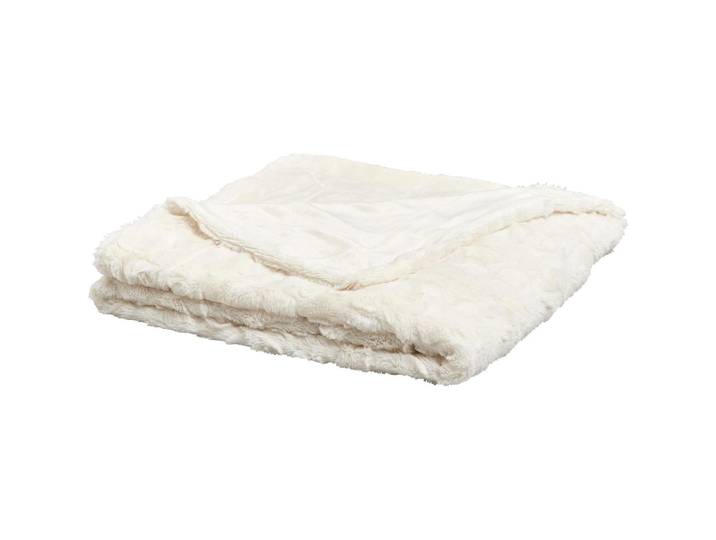 Plaid blanc 130x170 cm TEX HOME