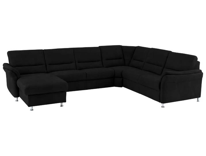 Ecksofa Daisy Basic Polipol / Farbe: Schwarz / Material: Leder Basic
