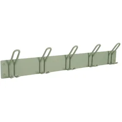 Garderobenleiste in Graugrün aus Stahl 70 cm breit