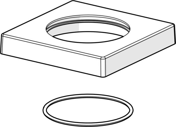 Hansa Rosette 75 x 75 mm komplett zu Einzel 59914214 l?sung