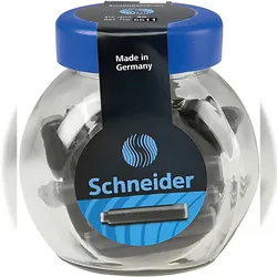 Schneider Tintenpatrone schwarz Glas 30 Stück