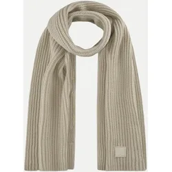 Rippenstrick Schal Beige