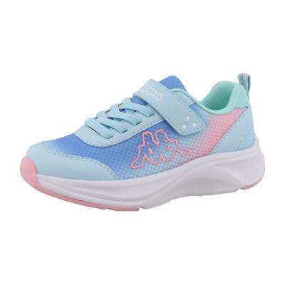 Sneaker KAPPA "UHURA", Mädchen, Gr. 30, blau (blau, rose), Synthetik, Schuhe Sneaker