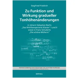 Zu Funktion und Wirkung gradueller Tonhöhenänderungen, Fachbücher von Siegfried Friedrich