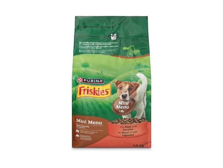 Friskies Hundefutter Dog Mini Menu Rind & Gemüse