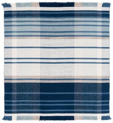 SAFAVIEH Striped Kilim Magna Wool Fringe Rug