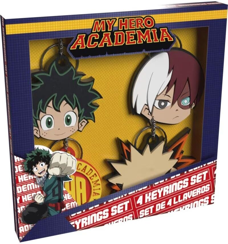 Cyp Brands Set Llaveros My Hero Academia 4 Talla Única Unisex