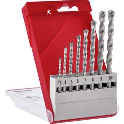 kwb 37800 Stein-Spiralbohrer-Set 8teilig 3 mm, 4 mm, 5 mm, 6 mm, 7 mm, 8 mm, 9 mm, 10 mm 1 Set