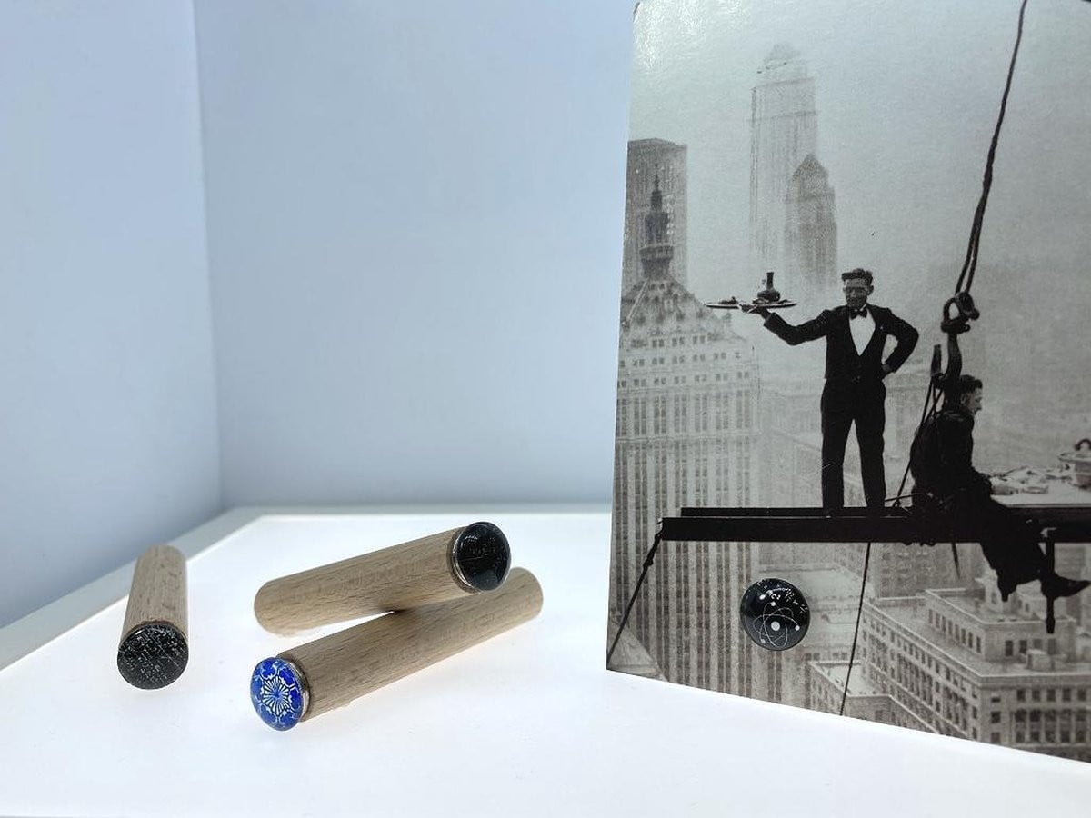 High5wood Kaartpin Mathematics - Set van 4 fotohouders met magneet