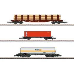 Märklin 82596 Z Güterwagen-Set mit gemischten Ladungen, DB, Ep. IV