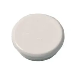 Magnet rund, 13 mm, 100 g, 10 Stück, weiß