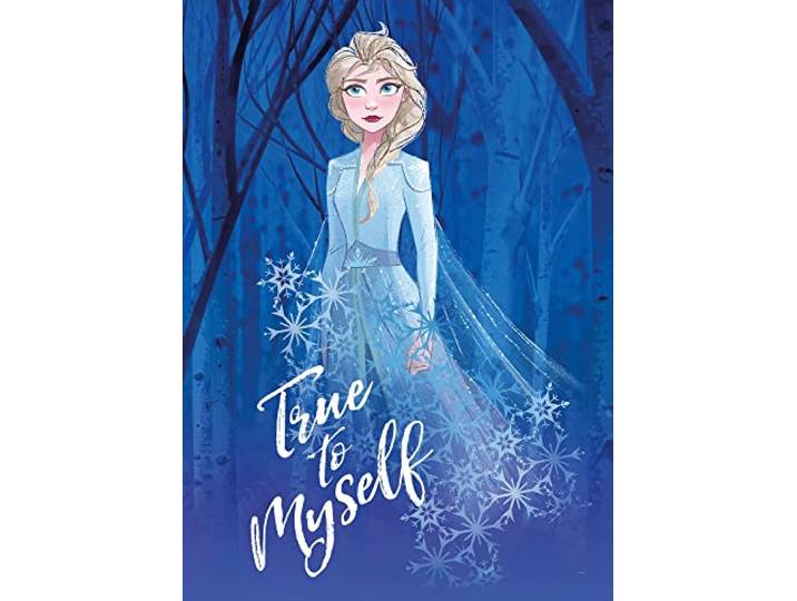 Komar Frozen 2 Elsa true to myself - Größe: 50 x 70 cm, Wandbild, Poster, Kunstdruck (ohne Rahmen), Disney