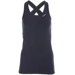 WINSHAPE Damen Tanktop mit offenem Drop Back Design WVR32, Größe M in Blau Blau