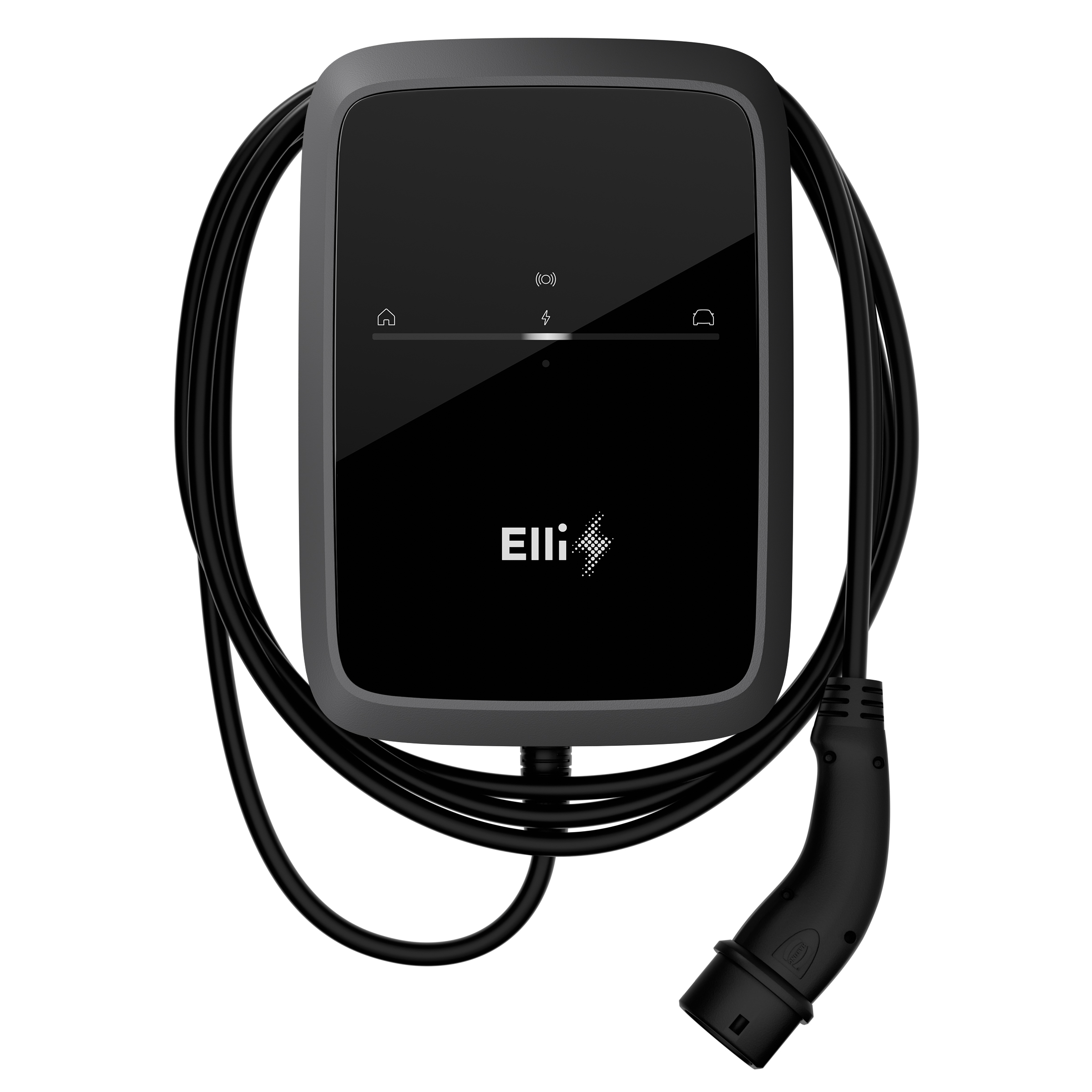 Elli Charger Pro 2, 22 kW Wallbox mit Kabel 7,5m (Typ2), App, WLAN, LTE, RFID, MID-Stromzähler, PV-Laden, Phasenumschaltung
