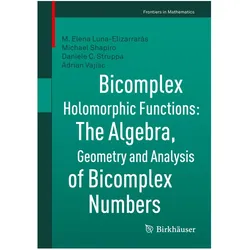 Bicomplex Holomorphic Functions, Fachbücher von Adrian Vajiac, Michael Shapiro, M. Elena Luna-Elizarrarás, Daniele C. Struppa