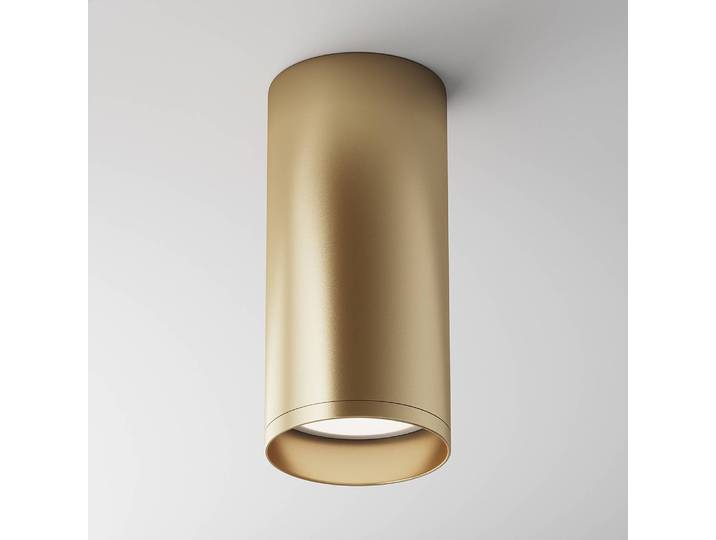 Deckenleuchte Focus Ø 6cm Gold Aluminium GU10