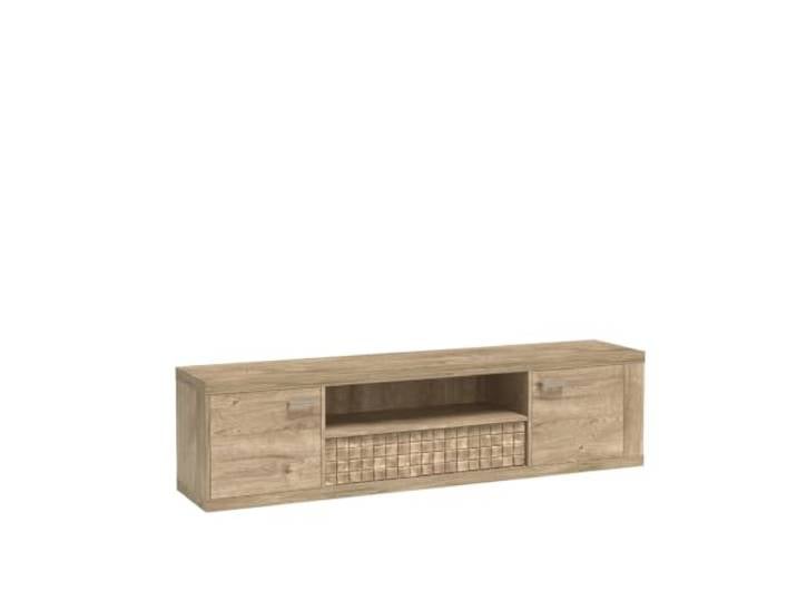 Komodee TV-Schrank BALESTRAND - Eiche - Schublade - 196 x 51 x 41 cm