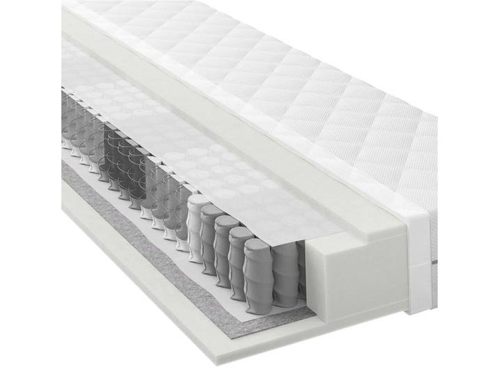 Xora Taschenfederkernmatratze, Weiß, H2 + H3, Füllung: Hohlfaser, 120x200 cm, Oeko-Tex® Standard 100, Made in Europe, Bezug abnehmbar/waschbar, wendbar, alternative Größen erhältlich, Wendematratze, Schlafzimmer, Matratzen Shop, Matratzen, Taschenfederkernmatratzen