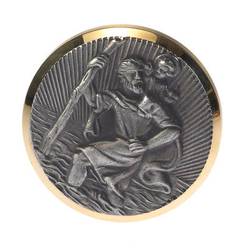 HP Autozubehör Christophorus-Plakette (Ø x L) 43 mm x 43 mm Gold Gold, Silber 19121