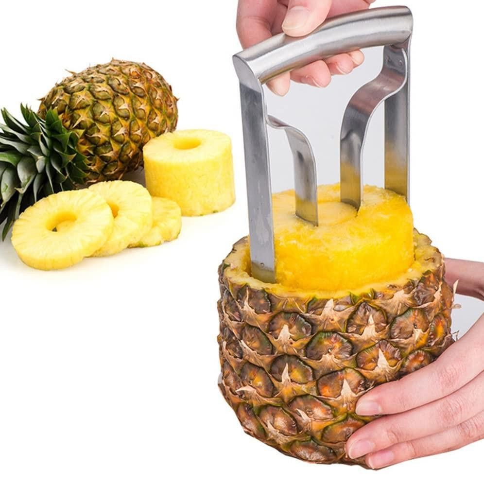 Merkloze Ananas Corer van Roestvrij Staal - Ananas Snijder en Fruit Slicer voor de Keuken