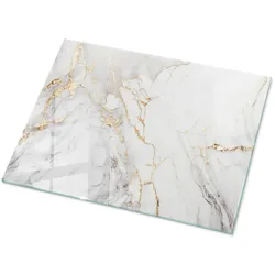 TISCHPLATTE 80x60 cm Eleganter Marmor mit Adern