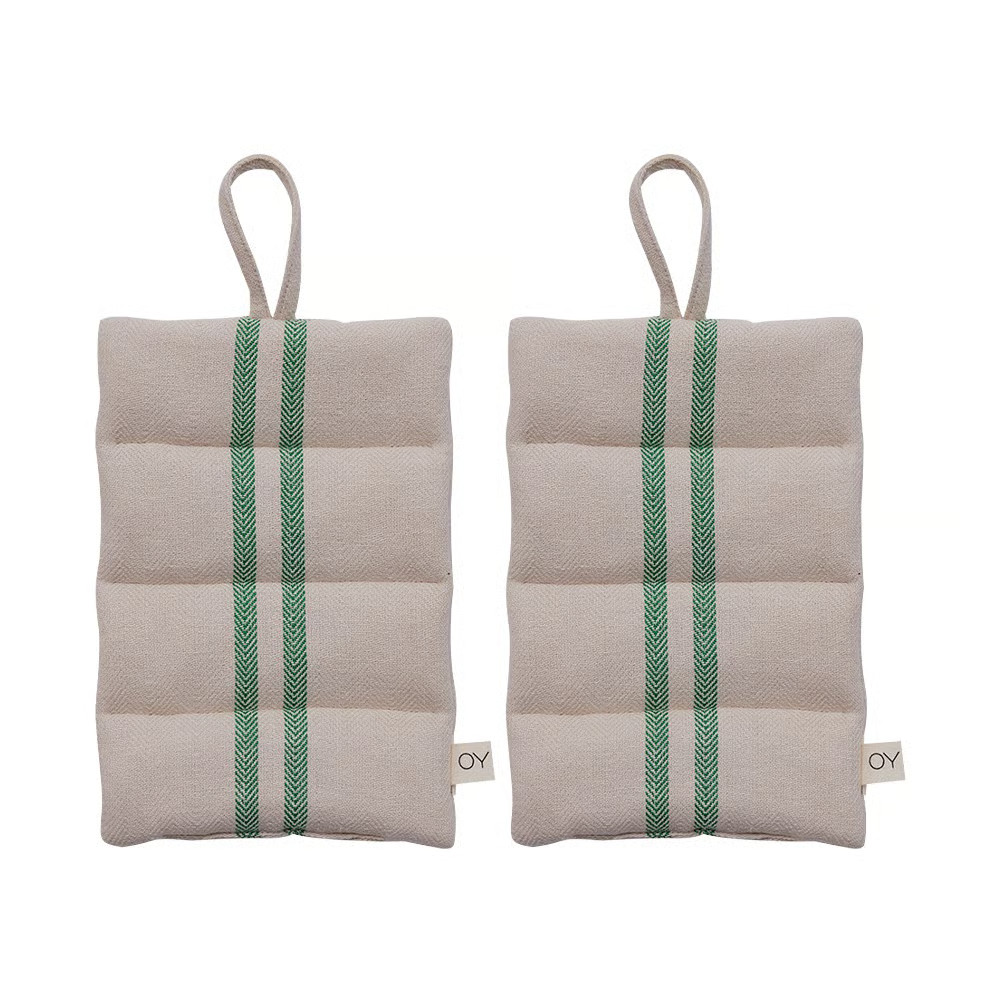 OYOY Linu pannenlap 2-pack Green