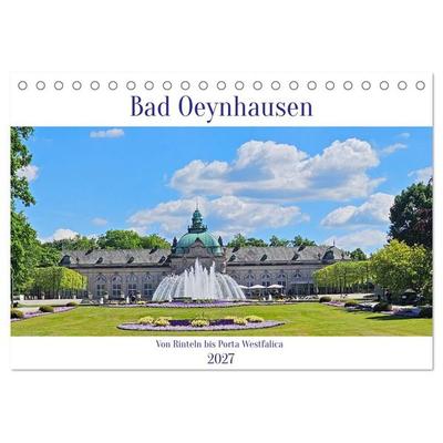 Bad Oeynhausen - Von Rinteln bis Porta Westfalica (Tischkalender 2027 DIN A5 quer), CALVENDO Monatskalender