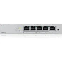 Zyxel Switch GS1200-5HPV3-EU0101F (5 Ports), Netzwerk Switch, Grau
